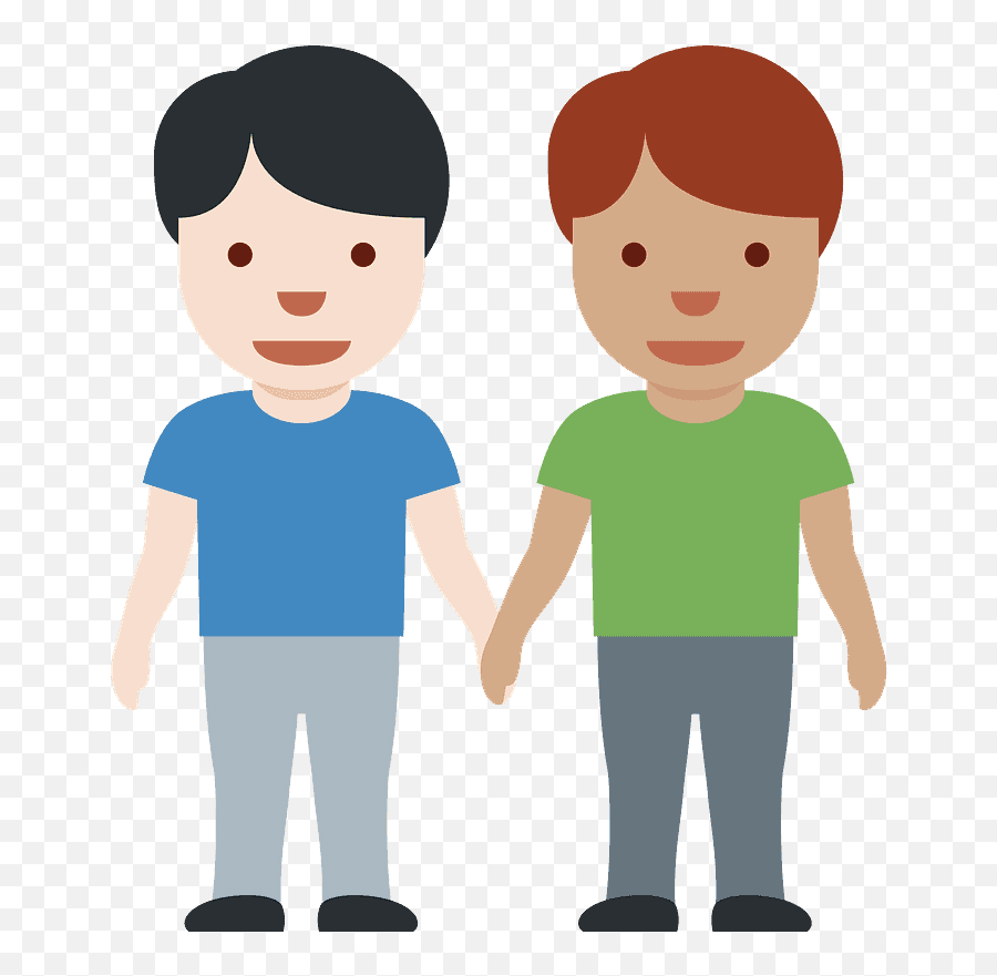 Men Holding Hands Emoji Clipart Free Download Transparent - Maos Dadas Dois Homend,Male Emoji