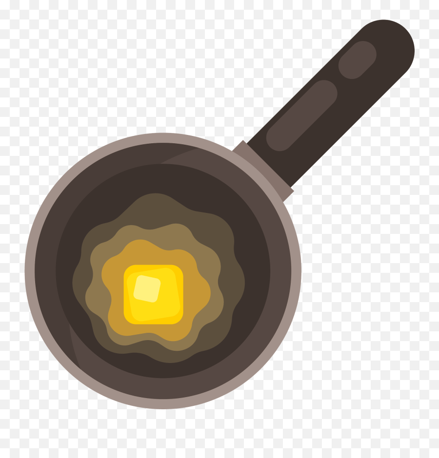 Butter In A Pan Clipart Free Download Transparent Png - Pan Butter Vector Emoji,Deep Fried Emoji