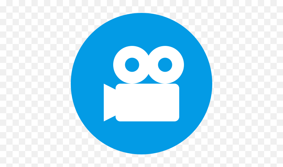 Fileeo Circle Light - Blue White Filmcamerasvg Wikimedia Twitter Icon Email Signature Emoji,Film Emoji