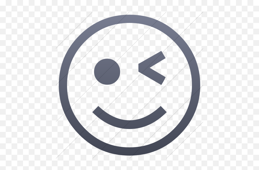 Iconsetc Simple Blue Gray Gradient Classic Emoticons - Happy Emoji,Blue Emoticon
