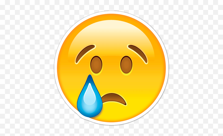 Sticker Sad Face Crying - Transparent Sad Face Emoji,Ferris Wheel Crying Emoji