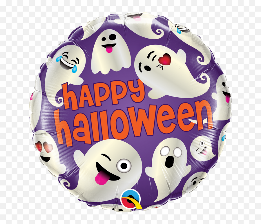 18 Halloween Emoji Ghosts - Balloon,Superman Emoji
