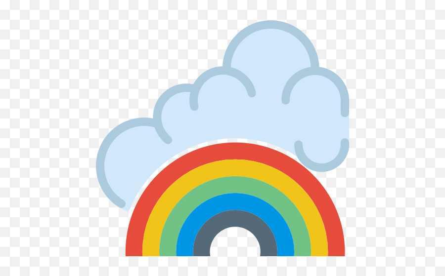 Rainbow Icon Images - Rainbow Signs Emoji,Rainbow Emoji On Facebook