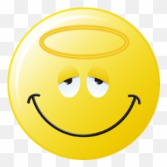 Smiley Face Angel Clipart Graphics - Emoji