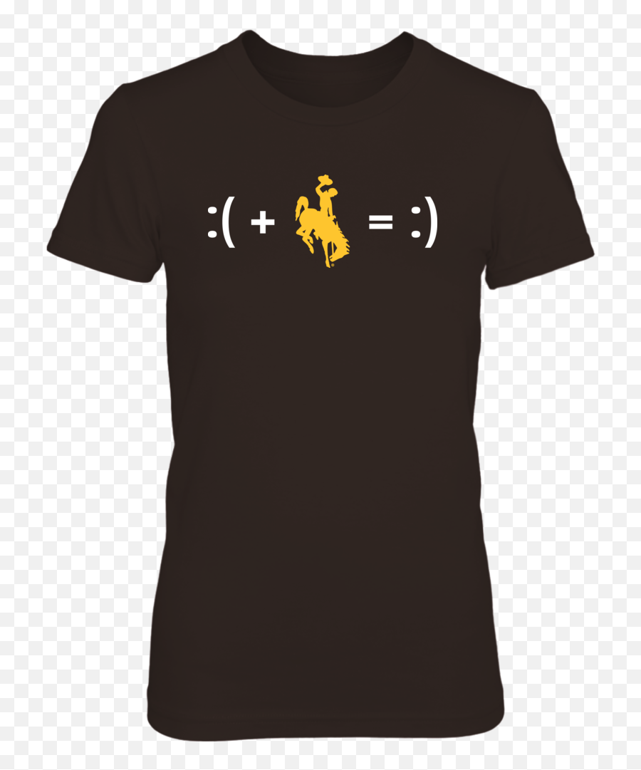 Wyoming Cowboys Fan T - Active Shirt Emoji,Upside Down Emoticon