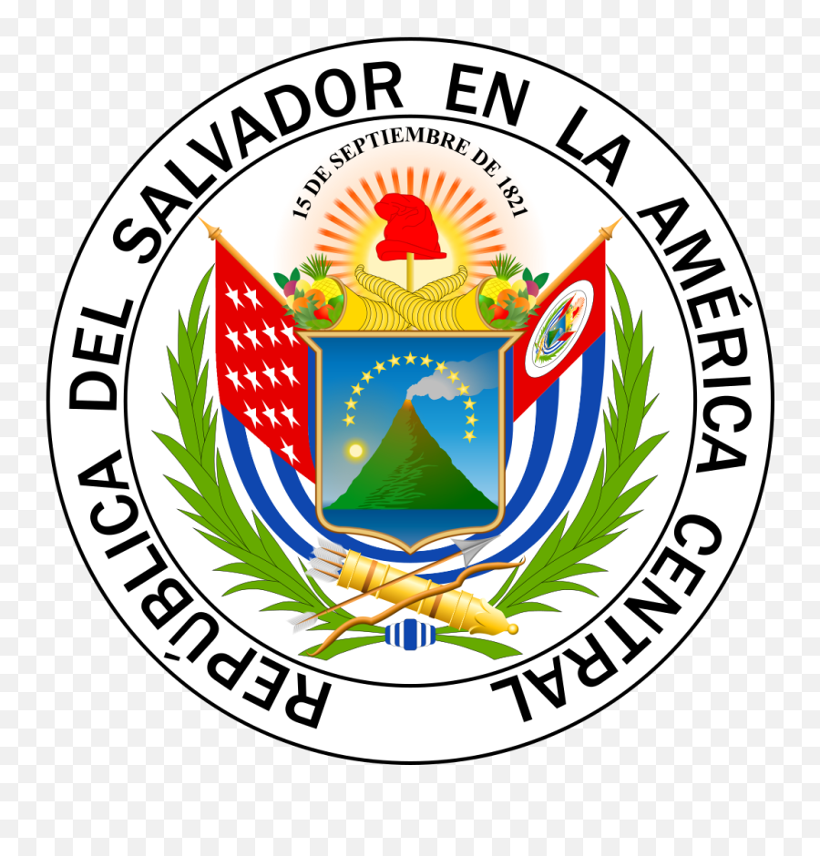 Escudo De El Salvador - Royal Coat Of Arms Of El Salvador Emoji,Salvadorian Flag Emoji