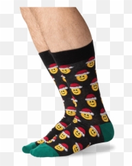 Mens Santa Smile Emoji Socks - Sock,Emoji Dress For Kids