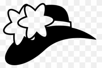 Emojione Bw 1f452 - Sombrero Mujer Vector Png