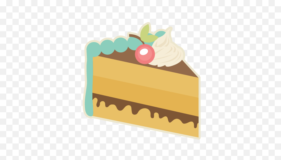 Frozen Food Cartoon Clipart - Transparent Background Cake Slice Clipart Emoji,Cake Slice Emoji