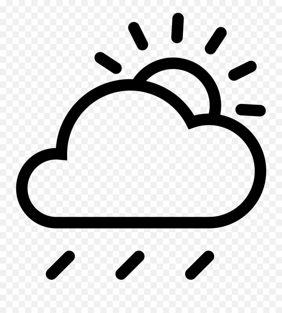 Library Of Sun Cloud Rain Jpg Library Stock Png Files - Sun And Cloud Icon Png Emoji,Rain Cloud Emoji