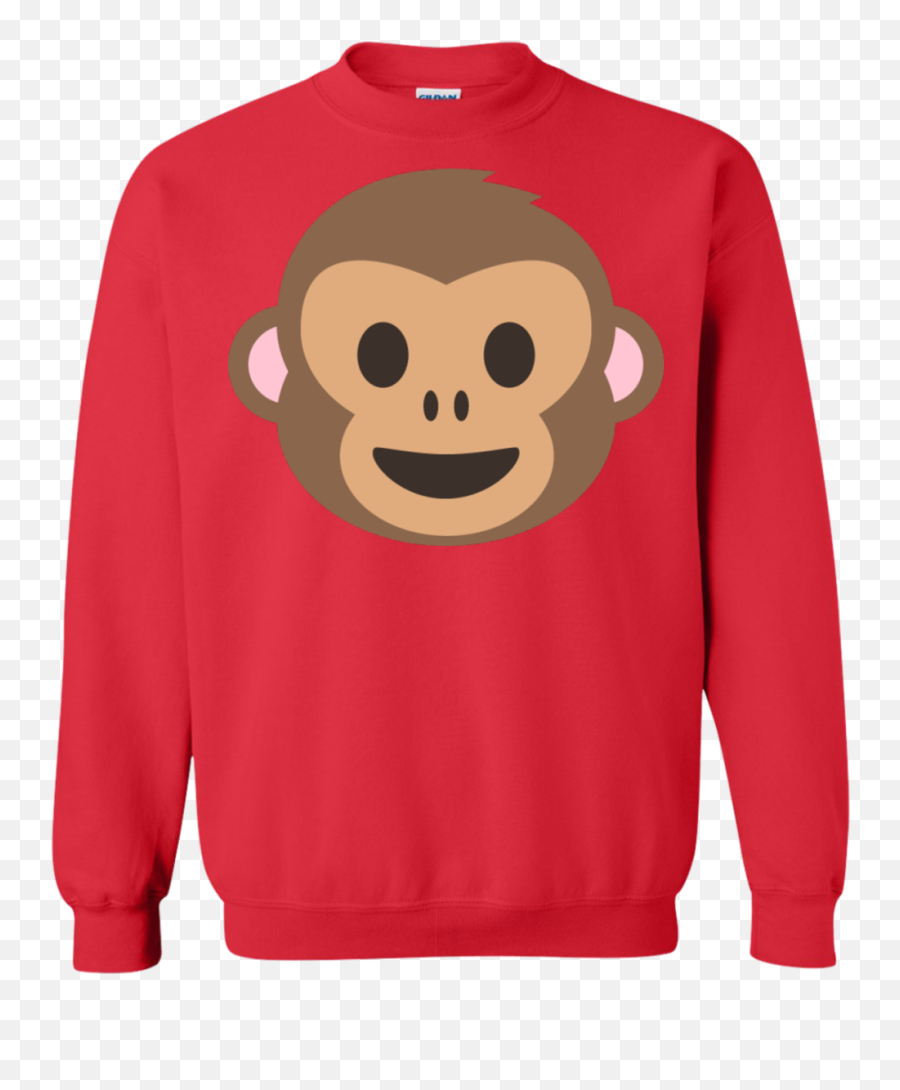 Monkey Face Emoji Sweatshirt - Sweater,Fireball Emoji