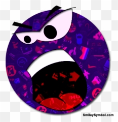 Hot Smiley With Loud Expressions - Circle Emoji