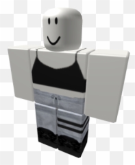 Black Crop Top w Bandage Jeans - Roblox Emoji