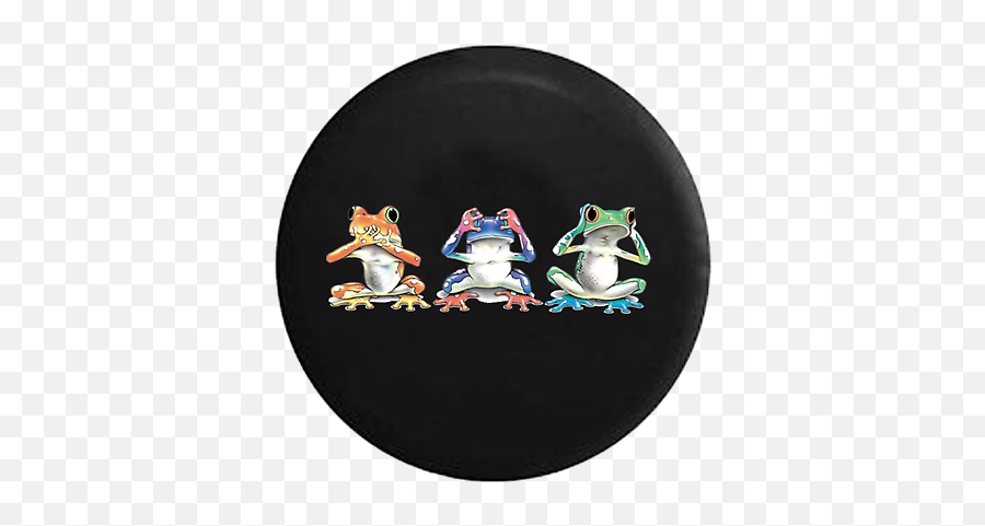 Spare Tire Cover Hear See Hear No Evil Neon Tree Frogs Jk Accessories Ebay - Pike Outdoors Emoji,See No Evil Hear No Evil Speak No Evil Emoji