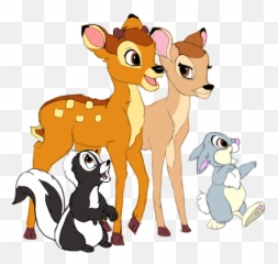 Clipart Friends Bambi Clipart Friends Bambi Transparent - Deer Cartoon Characters Emoji,Bambi Emoji
