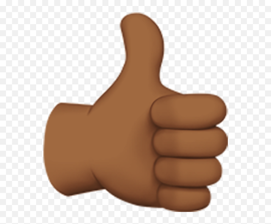 Download Yes - Thumbs Up Emoji Brown Skin,Thumbs Emoji