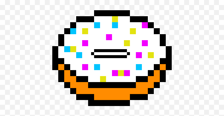 Pixel Art Donut Hd Png Download - Mario Maker 8 Bit Pikachu Emoji,Donut Emoji Png