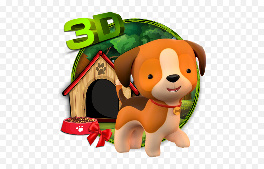 3d Cute Dog - Cartoon Emoji,Doghouse Emoji