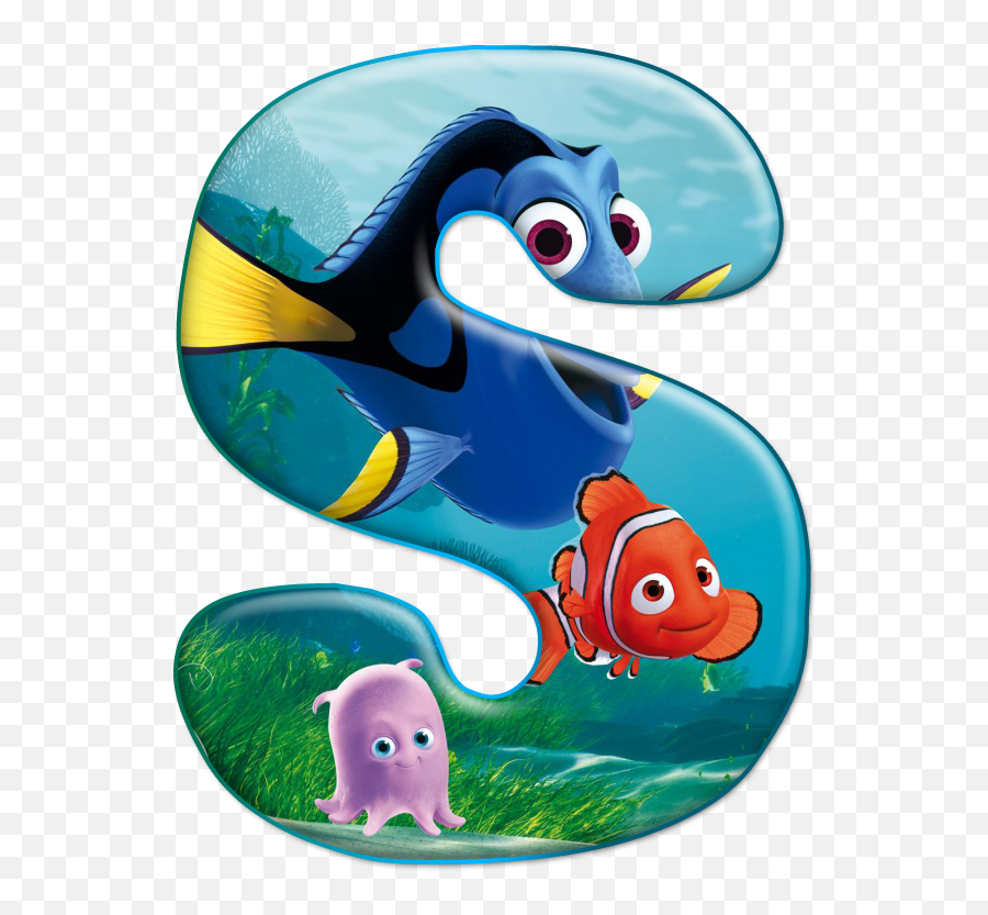 Finding Dory - Alphabet Nemo Emoji,Dory Fish Emoji