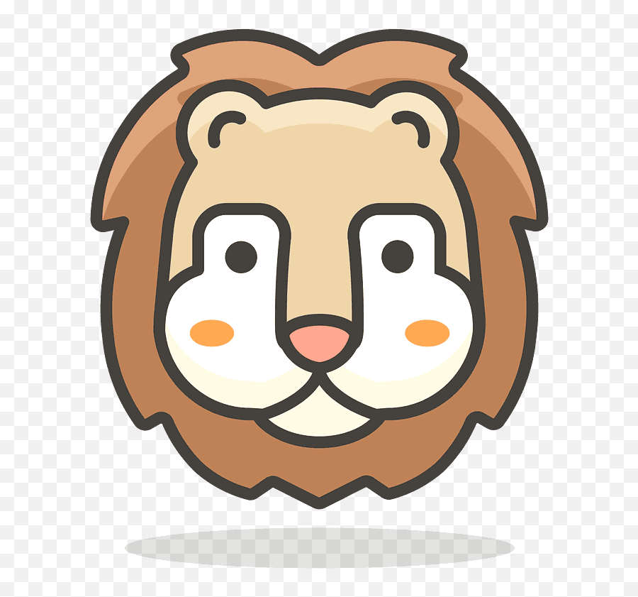 Lion Emoji Clipart - Sad Smiley,Lion Emoji