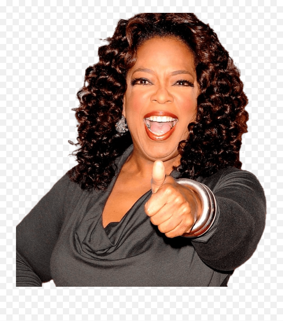 Oprah Winfrey Thumbs Up - Oprah Look Under Your Seat Emoji,Black Thumbs Up Emoji