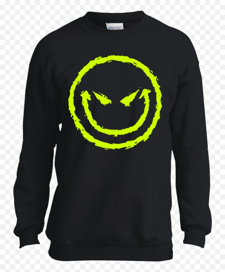 Evil Smiley Face Youth Ls Shirtsweatshirthoodie U2013 Tee Support - Funny Fencing T Shirts Emoji,Evil Emoticon