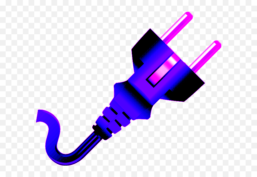 Plug Plugged Unplugged Sticker By Vanessa Flores - Purple Plug Emoji,Emoji Plug