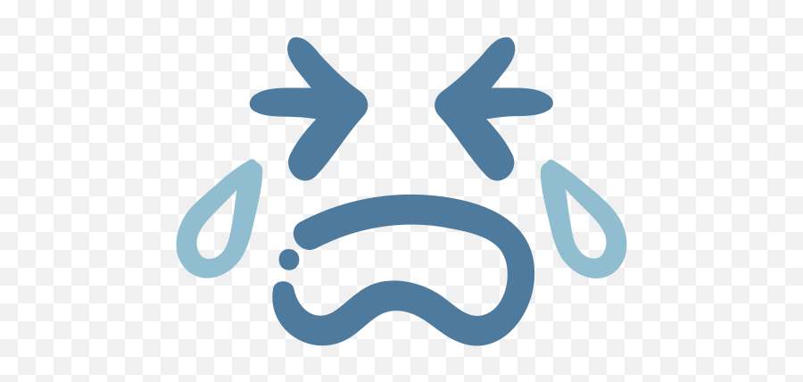 Crying Emoji Emoticon Sad Tears Free Icon Of Emoji Line - Pain Free Icon,Crying Emoji Text