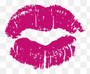 Kiss Mark - Pink Lips Clipart Transparent Cartoon Emoji