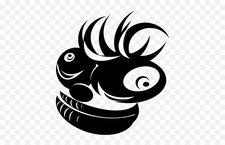 Black Monkey Head Vector Graphics - Gambar Grafis Hitam Putih Emoji,Ghost Emoji