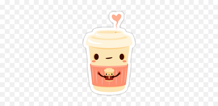 Coffee Coffee Sticker - Happy Emoji,Emoji Popcorn Cups