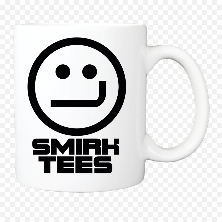 Smirk Tees Coffee Mug - Mug Emoji,Coffee Emoticon