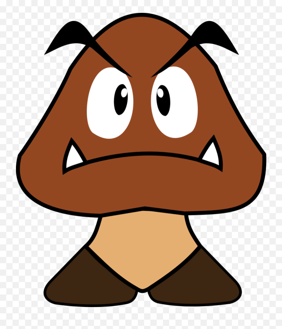 Super Mario - Goomba Png 2d Emoji,Mario Thinking Emoji