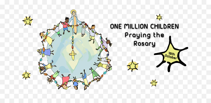 One Million Children Praying The Rosary - Milión Detí Sa Modlí Ruženec Emoji,Rosary Emoji