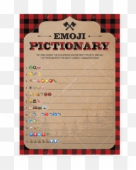 Lumberjack Shower Emoji Pictionary Printable By Littlesizzle - Baby