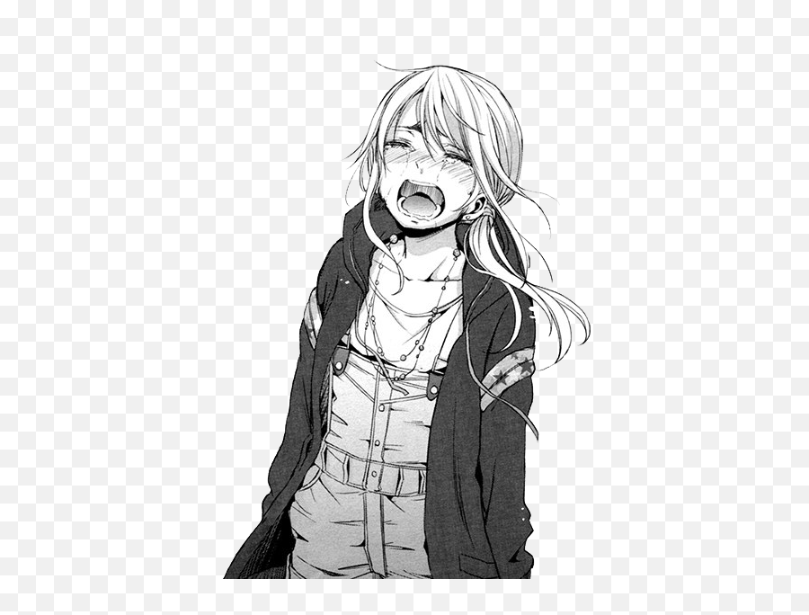Download Manga Drawing Anime Crying - Cry Anime Girl Crying Emoji,Crying Jordan Emoji