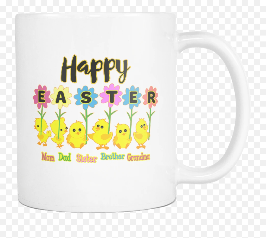 Easter Mug - Coffee Cup Emoji,Happy Easter Emoticon