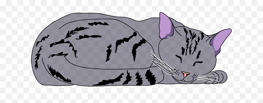 Pat The Cat Clipart Sleeping - Cat Sleeping Clip Art Png Emoji,Sleeping Cat Emoji