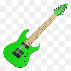 Neon Green 8 - Neon Green Ibanez 8 String Emoji,Guitar Emoticon