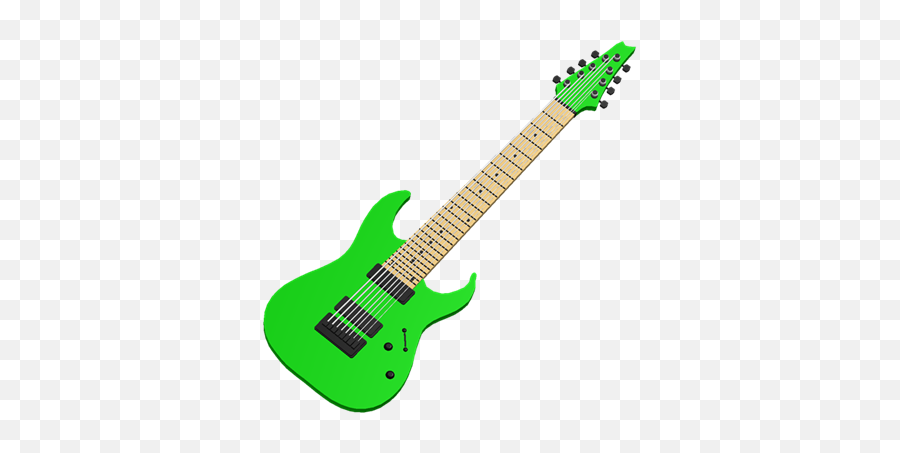 Neon Green 8 - Neon Green Ibanez 8 String Emoji,Guitar Emoticon