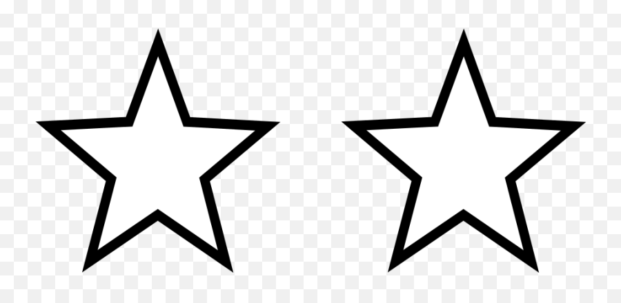 Svg Star Empty Transparent Png - Star Image Black And White Emoji,Star Outline Emoji