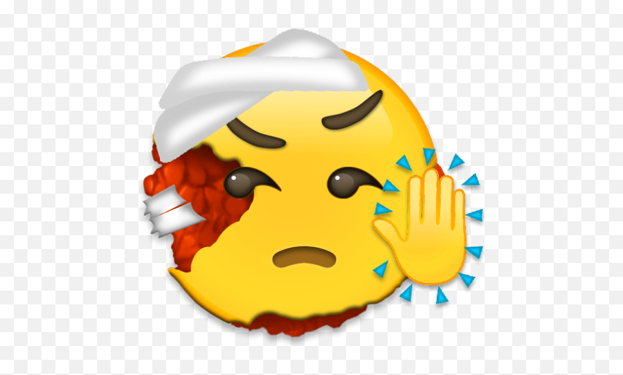 Emoji Talktothehand Hurt Annoyed - Emoji For Being Hurt,Hurt Emoji