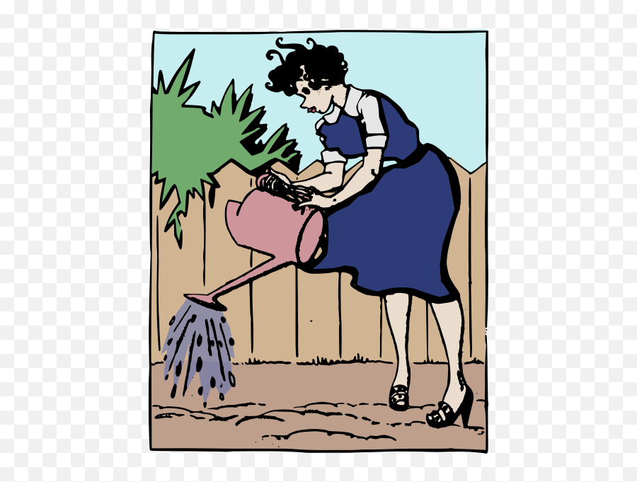 Watering Her Garden - Cartoon Emoji,Purple Emoji Backpack