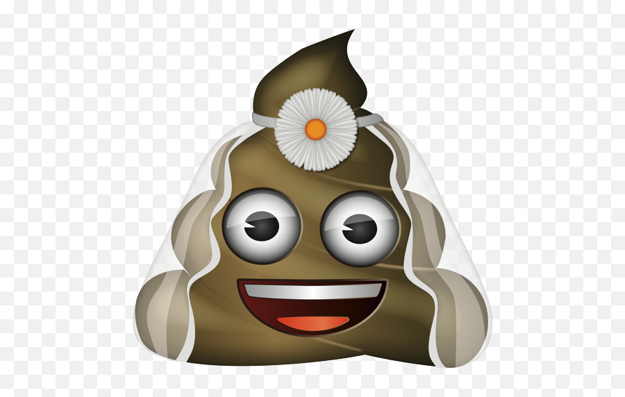 Emoji U2013 The Official Brand Poo Bride With Veil - Emoji Happy,Party Hat Emoji