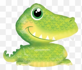 Giant Alligator Reptile Balloon - Animal Figure Emoji,Alligator Emoji