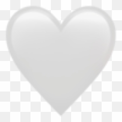 White Whiteheart Whitehearts Heart - Emoji