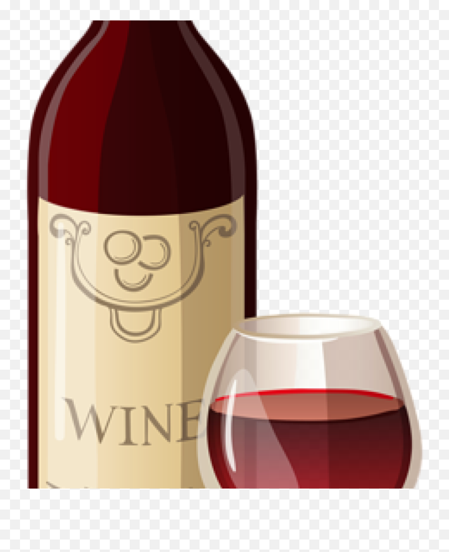 Wine Clip Art Wine Bottle And Glass Png - Red Wine Bottle Clipart Emoji,Wine Bottle Emoji