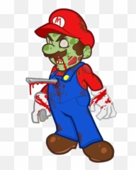 Mario Zombie PNG Official PSDs - Png Emoji