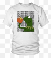 Kermit Tee Shirt Thats None Of My Business - Toyota Supra Emoji