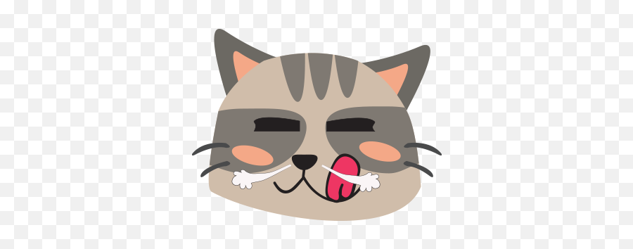 Face Cats Emoji For Imessage By Thuan Bui - Cat Yawns,Cats Emoji